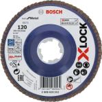 Bosch X-LOCK legyező csiszolótárcsa, egyenes, Best for Metal Ø125 mm, G120 (2608619212)