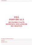  Fisa de instruire individuala privind securitatea si sanatatea in munca, carnet 10 file, 25 bucati/set (TI8093)