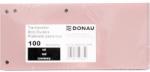 DONAU Separatoare carton pentru biblioraft, 190 g/mp, 105 x 235mm, 100/set, DONAU Duo - roz pal (DN-8620100-16PL) - birotica-asp