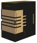 DONAU Cutie arhivare 155mm, carton 390gsm, DONAU - negru/kraft (DN-7663301FSC-02) - birotica-asp