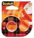 3M Dispenser cu banda adeziva transparent cristal, se rupe usor, 19mm x 7.5m, 3M - SCOTCH Crystal (3M-UU005552839)