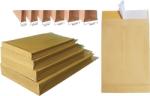 Plic cu burduf, B4, 250 x 353 x 150 mm, kraft, banda silicon, 120 g/mp, 10 bucati/set (KF80151)