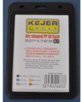  Suport PP tip arc, pentru carduri, 74 x 105mm, orizontal, 5 buc/set, KEJEA - negru (KJ-T-673V)