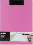 APLI Clipboard dublu premium Apli, format A4, realizat din polipropilena, roz (AL017208)