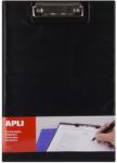 APLI Clipboard dublu Apli, format A4, realizat din polipropilena, negru (AL017204)