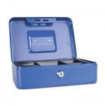 DONAU Caseta (cutie) metalica pentru bani, 250 x 180 x 90 mm, DONAU - albastru (DN-5233001PL-10)