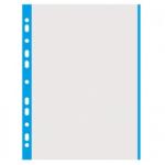 DONAU Folie protectie cu margine color, 40 microni, 100folii/set, DONAU - margine albastra (DN-1774100PL-10)
