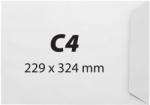  Plic C4, 229 x 324 mm, alb, banda silicon, 100 g/mp, 25 bucati/set (KF50320) - birotica-asp