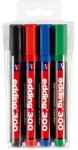 edding Markere permanente Edding 300, varf rotund, 1.5 - 3 mm, 4 bucati/set (ED300/4)