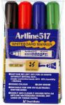 ARTLINE Marker pentru tabla de scris ARTLINE 517 - Dry safe ink, varf rotund 2.0mm, 4 culori/set (EK-517/4W) - birotica-asp