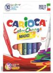 CARIOCA lavabila, varf gros 6mm, 9 culori+1 magic marker/cutie, CARIOCA Color Change (CA-42737) - birotica-asp