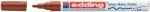 edding Marker permanent Edding 751 cu vopsea, corp metalic, varf rotund, 1-2 mm, maro (ED751007)