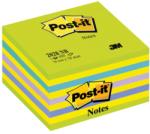 POST-IT Cub notite autoadezive Post-it Lollipop neon, 76 x 76 mm, 450 file, verde/galben/albastru neon (3M110132)