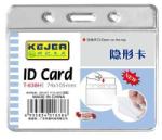  Buzunar PVC, pentru ID carduri, 105 x 74mm, orizontal, 10 buc/set, KEJEA - cristal (KJ-T-838H)