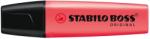 STABILO Textmarker Stabilo Boss, varf retezat 2 -5 mm, rosu (SW117040)