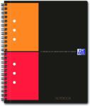 OXFORD Caiet cu spirala A5 , OXFORD Int. Notebook, 80 file-80g/mp, 10 perf. , coperta carton rigid - mate (OX-100101849)