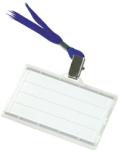 DONAU Ecuson orizontal Donau, 85x50mm, cu snur albastru, 50 bucati/cutie (DN100962)