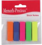 Memoris-Precious Index Memoris-Precious, autoadeziv, plastic, 12 x 45 mm, 5 culori/set, 25 file/culoare (BV031212)