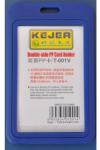  Suport PP dubla fata, pentru carduri, 55 x 85mm, vertical, 5 buc/set, KEJEA - bleumarin (KJ-T-001V)