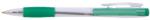 Office Products Pix cu mecanism, rubber grip, varf 0.7mm, Office Products - verde (OF-17015611-02) - birotica-asp
