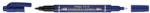 Pentel Marker permanent Pentel TWIN TIP 0.3/1.2 mm, albastru (PE106117)