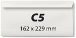  Plic pentru corespondenta C5, 162 x 229 mm, 80 g/mp, banda silicon, cu tipar interior, 25 bucati/pac (KF30300)