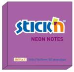  Notes autoadeziv 76 x 76 mm, 100 file, Stick"n - mov neon (HO-21210)