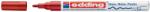 edding Marker permanent Edding 751 cu vopsea, corp metalic, varf rotund, 1-2 mm, rosu (ED751002)