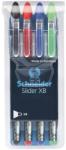 Schneider Pix SCHNEIDER Slider Basic XB, rubber grip, 4 culori/set - (N, R, A, V) (S-151294) - birotica-asp