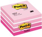 POST-IT Cub notite autoadezive Post-it Aquarelle, 76 x 76 mm, 450 file, roz pastel (3M110133)