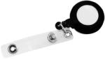 Snur retractabil pentru ecusoane, 70 cm, negru, 10 bucati/cutie (PV010402)