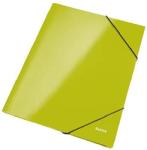 Leitz Mapa cu elastic Leitz WOW, carton laminat, A4, 250 coli, verde (L-39820054) - birotica-asp