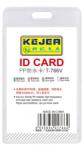  Suport PP water proof, pentru carduri, 55 x 85mm, vertical, 5 buc/set, KEJEA - transparent (KJ-T-766V)