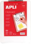 APLI Clipboard simplu APLI, A4, plastic, transparent (AL013780) - birotica-asp