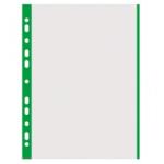 DONAU Folie protectie cu margine color, 40 microni, 100folii/set, DONAU - margine verde (DN-1774100PL-06)