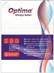 OPTIMA Etichete albe autoadezive 8/A4, 99, 1 x 67, 7 mm, 100 coli/top, Optima - colturi rotunjite (OP-408991677) - birotica-asp