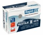 RAPID Capse RAPID 43/6G textile, 10.000 buc/cutie - pentru capsator RAPID Classic K1 Textile (RA-24872200)