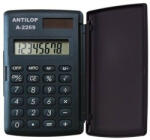 ANTILOP Zsebszámológép 8 digit fedeles napelemes gumírozott gombokkal Antilop A-2269 (DK-063D) - iroszer24