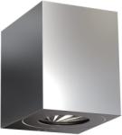 Nordlux Canto Kubi 2 kültéri fali lámpa, szálcsiszolt, 2700K melegfehér, beépített LED, 2X6W , 500 lm, 49711034 (49711034)
