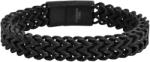 Akzent Bratara unisex, Akzent, neagra, inox, 24cm (5030059-0240)