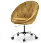 Vox bútor SALA 4 arany velvet forgófotel, krómozott, görgős talp