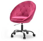 Vox bútor SALA 4 bíbor velvet forgófotel, fekete, görgős talp