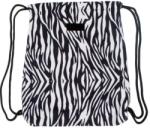 Starpak Zebra mintás zsinóros hátizsák, tornazsák