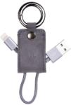 hoco. - UPM19 kulcstartó formájú micro USB adat/töltő kábel 15 cm - szürke