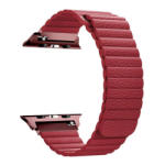 BSTRAP Leather Loop curea pentru Apple Watch 38/40/41mm, Red (SAP010C04)