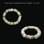  Bratara Morganit cu Acvamar Diametru 60 mm - Margele Disc - 2-6 x 12 mm