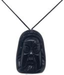  Pandantiv din Obsidian Curcubeu Kuan-kun - 38 x 26 x 10 mm - 1 Buc