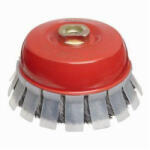 Norton hullámos drótkorong inox (fazékkefe) védőburkolattal 75x0, 3xM14 T22, 12 db/csomag (CT603176) - corvinustoolskft