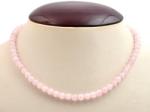  Szívcsakra, álmatlanság - Rózsakvarc 6 mm-es nyaklánc