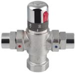 Sapho Termosztátos keverőszár visszacsapó szeleppel, 4-8 fogyasztóig, 20-50C, F1"xF3/4" (TMTCOM) (TMTCOM)